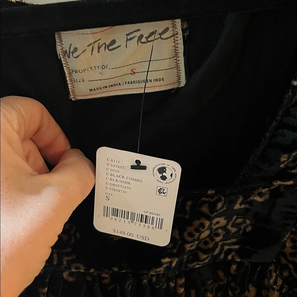 ‼️FINAL PRICE‼️ Free people velvet summer camp tunic dress - NWT - Picture 5 of 7